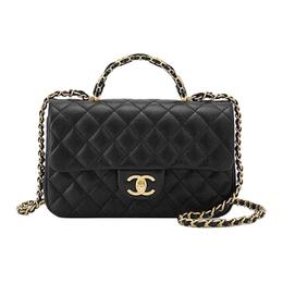 Классический клапан CF кожаная сумка через плечо, кроссбоди, женская сумка black Chanel, Set (Bag+Dust Bag) as5702-b21431-94305