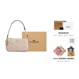 Сумка через плечо Nolita Coated Canvas малая женская beige Coach, Gift Set (Gift Box Set+Patchwork Cloth) cy236-imxi9