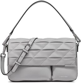 Сумка-органайзер Calvin Klein Mica с клапаном и кроссбоди, Dove Grey Puffy Quilt b0ftk2mshd | dove grey puffy quilt