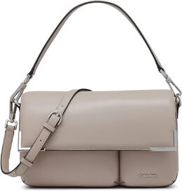 Сумка-органайзер Calvin Klein Mica с клапаном и кроссбоди, Silver Mink Puffy b0ftk2mshd | silver mink puffy