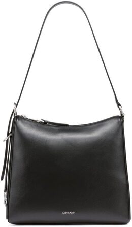 Сумка через плечо Calvin Klein Mandy Top на молнии, Black/Silver b0ftjrgdvf | black/silver