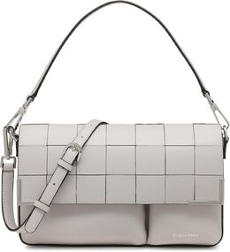 Сумка-органайзер Calvin Klein Mica с клапаном и кроссбоди, Dove Grey Woven b0bnlxbq8s | dove grey woven