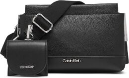 Сумка через плечо Calvin Klein Bianca с тремя отделениями, Black/Silver b0dyyg9kr2 | black/silver