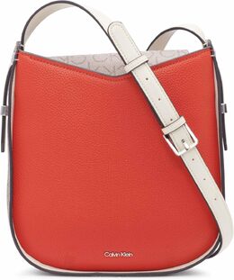 Женская сумка-мессенджер Calvin Klein Willow Crossbody, Spicy Orange/Almond/Taupe/Cherub White b0bnm226t9 | spicy orange/almond/taupe/cherub white