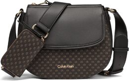 Сумка-кроссбоди Calvin Klein Bella Novelty, Brown/Khaki/Black Mini b0b5fmvdyh | brown/khaki/black mini