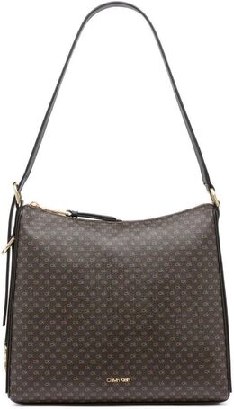 Сумка через плечо Calvin Klein Mandy Top на молнии, Brown/Khaki/Black b0ftjrgdvf | brown/khaki/black