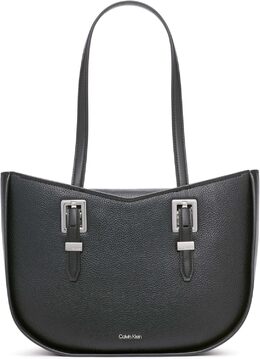 Сумка-тоут Calvin Klein Willow East/West, Black/Silver b0ftkwr64n | black/silver