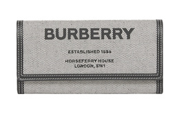 Хлопковый кошелек-клатч для карт женский Black & Gray Burberry, Box(Set+Box) 80443491