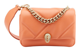 Сумка Serpenti Cabochon Calfskin, плечевая сумка, кросс-боди мини женская Orange Bvlgari, Box(Set+Box) 291485