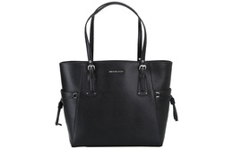Кожаная наплечная сумка Voyager для женщин черная Michael Kors, Set (Bag+Dust Bag) 30f8sv6t4l-001
