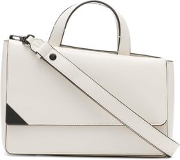 Сумка-портфель Calvin Klein Basalt с клапаном и ручкой сверху, Cherub White/Black b0bnlx35bd | cherub white/black