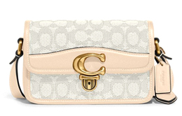 Сумка через плечо Studio Cow Leather, маленькая женская сумка ivory Coach, Set (Bag+Dust Bag) c7937-b4udk