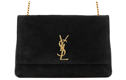 KATE Calfskin Lambskin With Suede Leather Crossbody Bag, Shoulder Bag Women's Black Saint Laurent, Set (Bag+Dust Bag) 553804-0ud7w-1000