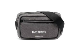 Кожаная сумка через плечо из коровьей кожи, поясная сумка, плечевая сумка, кроссбоди мужская gray Burberry, Set (Bag+Dust Bag) 80508161