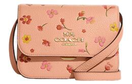 Утонченная сумка pebble leather малая квадратная через плечо, кросс-боди малая женская оранжевая розовая Coach, Set (Bag+Dust Bag) c8692-imsmx