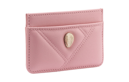 Serpenti Cabochon Calfskin Кардхолдер Женский Розовый Bvlgari, Gift Set(Set+Box+Shopping Bag) 292567
