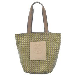 Элла холщовая сумка тоут, шоппер, женская сумка, большая сумка через плечо светло- клетка Tory Burch, Set (Bag+Dust Bag) 88298-306