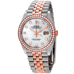 Rolex Datejust 36 Mother of Pearl Diamond Dial Steel and 18k Everose Gold Jubilee Watch 126281MDO m126281rbr-0009