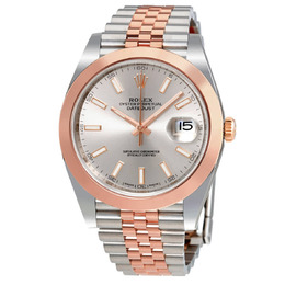 Rolex Datejust 41 Sundust Dial Steel and 18K Everose Gold Automatic Mens Watch 126301snsj