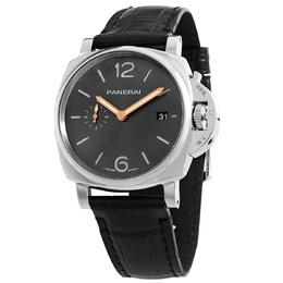 Pre-owned Panerai Luminor Due 42 Automatic Anthracite Dial Mens Watch pam01250
