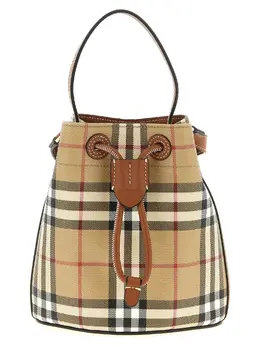 Burberry-Check Bucket Bag Borse A Tracolla Multicolor-Donna 53168052175188