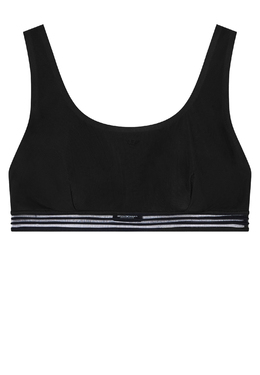 EMPORIO ARMANI Underwear: Чёрный топ 