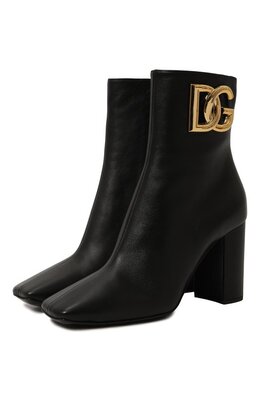 Dolce & Gabbana: Чёрные ботинки 
