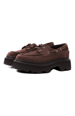 Santoni: Коричневые мокасины 