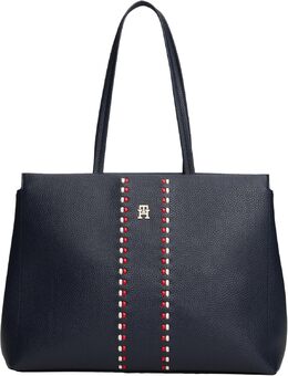 Большая сумка-тоут Tommy Hilfiger Timeless на молнии, Space Blue b0fwhnn2zl | space blue