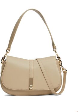 Сумка-седло Tommy Hilfiger из кожи со съемным ремнем через плечо, Beige b0fvb8kl5y | beige
