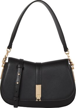 Сумка-седло Tommy Hilfiger из кожи со съемным ремнем через плечо, Black b0fvb8kl5y | black