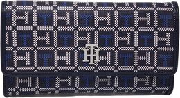 Женская сумка-клатч Tommy Hilfiger с принтом логотипа TH в форме чековой книжки - темно-синий/белый, Navy Blue/White b0flkkw1cn | navy blue/white