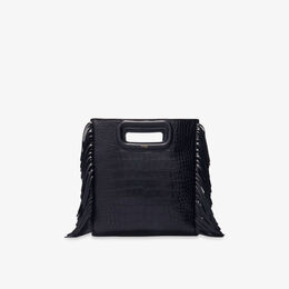 Сумка Maje с бахромой, черный r04411483 | noir / gris