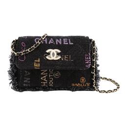 Chanel Джинсовая сумка через плечо, кроссбоди женская black ap2602-b07552-nh449