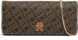 Женский клатч Tommy Hilfiger с монограммой и съемной цепочкой, Black / Tan Mix b0fvbmq8m6 | black / tan mix