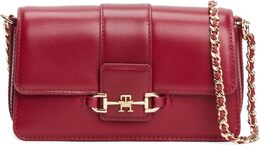 Сумка Tommy Hilfiger Heritage Leather с цепочным ремешком через плечо, Rouge b0ftyr41pm | rouge