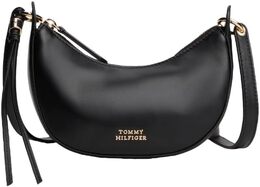 Сумка Tommy Hilfiger из кожи Mini Crescent со съемным ремешком через плечо, Black b0f4mtcnwv | black