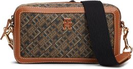 Кожаная сумка через плечо с монограммой Tommy Hilfiger, Black / Tan Mix b0ftzd5m78 | black / tan mix