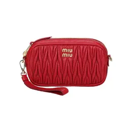 Miu Miu Клатч из овчины женский red 5ne846_2fpp_f0011