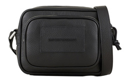 Сумка через плечо из тисненой кожи, черная, мужская Emporio Armani y4m364-y068e-80001