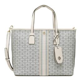 Tory Burch Сумка-шоппер из текстиля с покрытием 53304-068