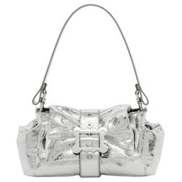 Vivienne Westwood Кожаная сумка через плечо с серебристой рамкой 4602000fw-l00ac