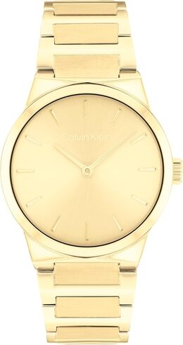 Женские часы Calvin Klein CK Linear Elegance - 32 мм, 2 часа, кварцевый, тонкий - браслет из нержавеющей стали - модные часы премиум-класса на все случаи жизни - подарок для нее, Gold Plated b0dv129lf8 | gold plated