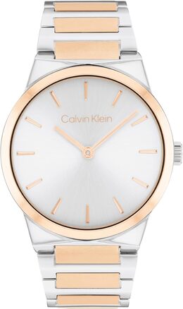 Женские часы Calvin Klein CK Linear Elegance - кварцевые, тонкие, 36 мм, 2 часа, браслет из нержавеющей стали - модные часы премиум-класса на все случаи жизни - подарок для нее, Rose Gold b0dv17j9x1 | rose gold