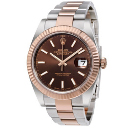 Rolex Datejust 41 - Chocolate Dial, Steel & 18K Everose Gold Mens Watch (Ref: 126331chso)
