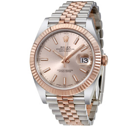 Rolex Datejust 41 Sundust Dial Steel and 18K Everose Gold Mens Watch 126331snsj