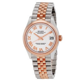 Rolex Datejust 31 White Dial Automatic Steel and 18kt Everose Gold Jubilee Watch 278241WRJ m278241-0002