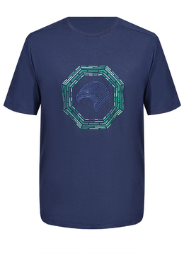 STEFANO RICCI: Синяя футболка 