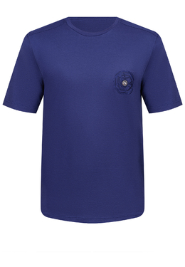 STEFANO RICCI: Синяя футболка 