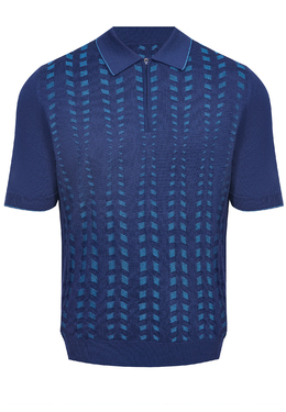 ZILLI: Синее поло 